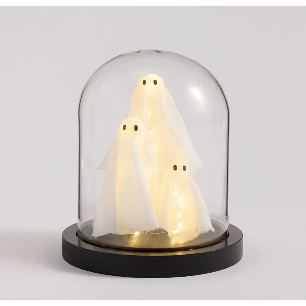 Pottery Barn Lit Ghost Cloche